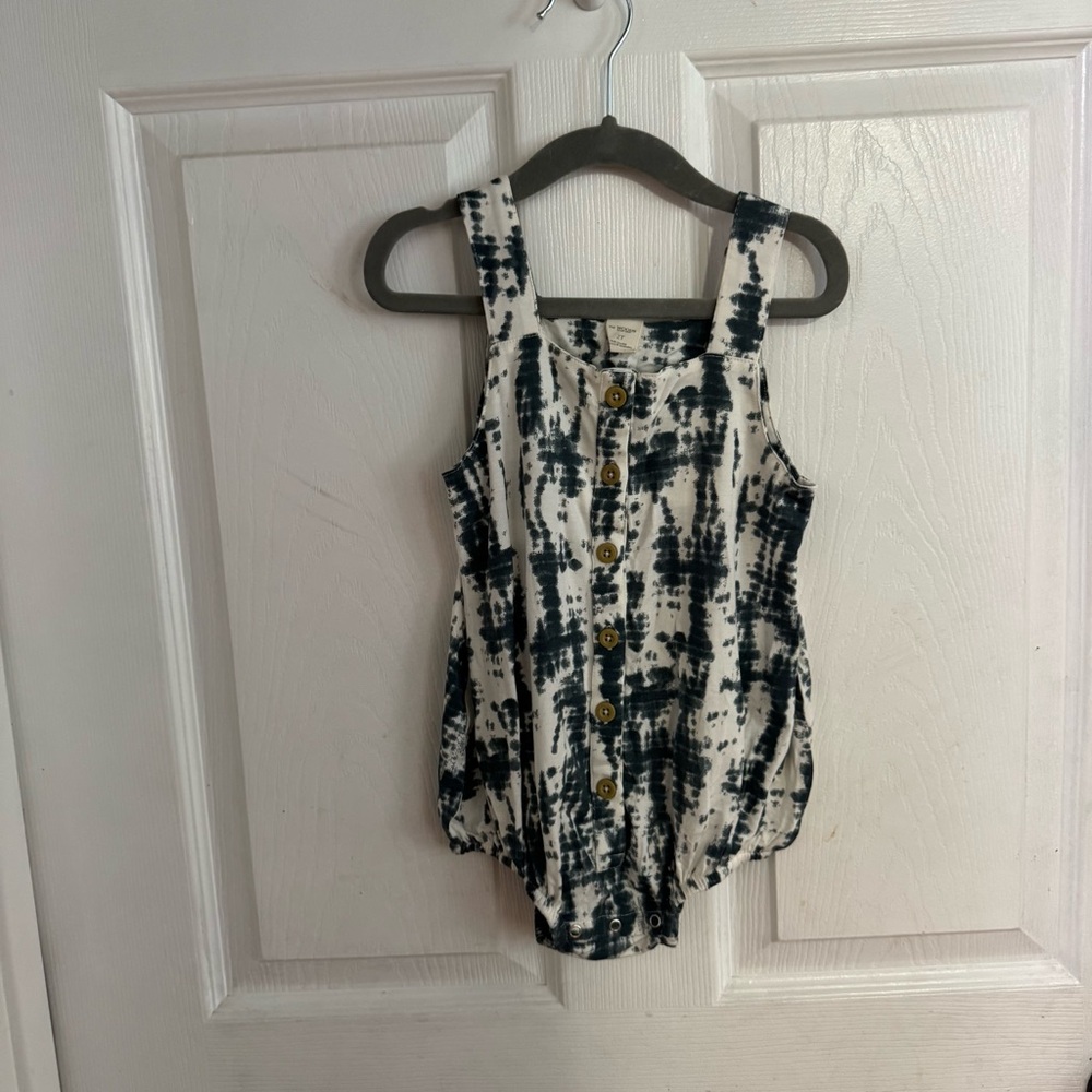 Kate Quinn Shibori Print Sleeveless Bubble Romper Size 2T